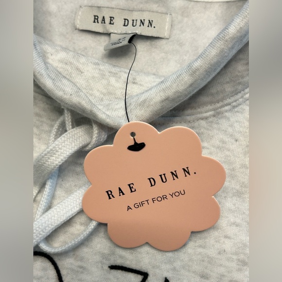 Rae Dunn gray super soft “COZY” pullover lightweight cowl neck sweatshirt NWT S - Picture 7 of 7